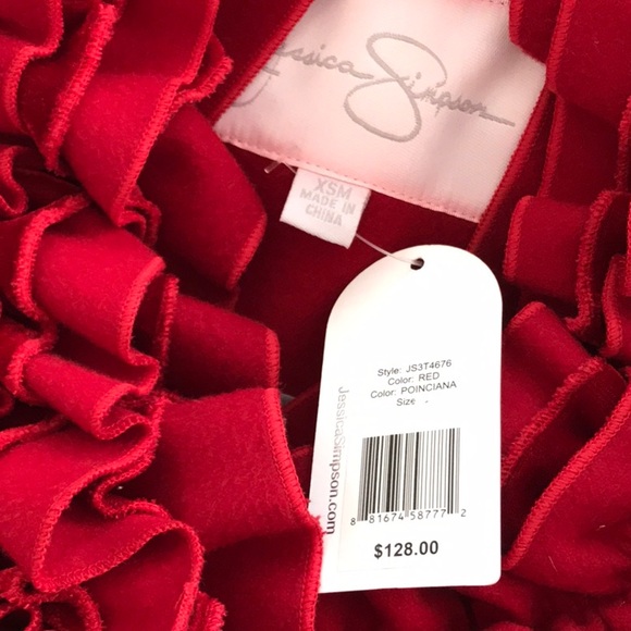 Red Jessica Simpson Coat size XS - Picture 9 of 9